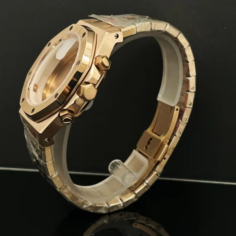 41mm Rose Gold Black Watch Men - Men Accessories Logo ulasan dan harga
